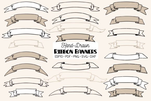 Download Ribbon Banner, Decorative Vintage Scroll - Ribbon Collection