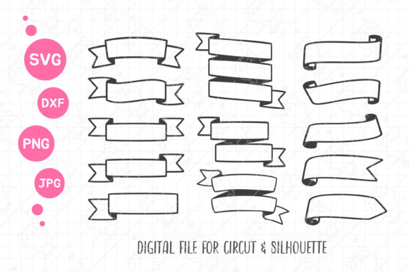 Download Hand Draw Ribbon Svg | Ribbon Banner Png - Ribbon Collection