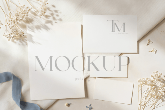 Download Neutral Invitation Suite Mockup - Invitation Collection