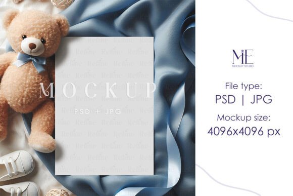 Download Baby Shower Invitation Card Mockup PSD - Invitation Collection